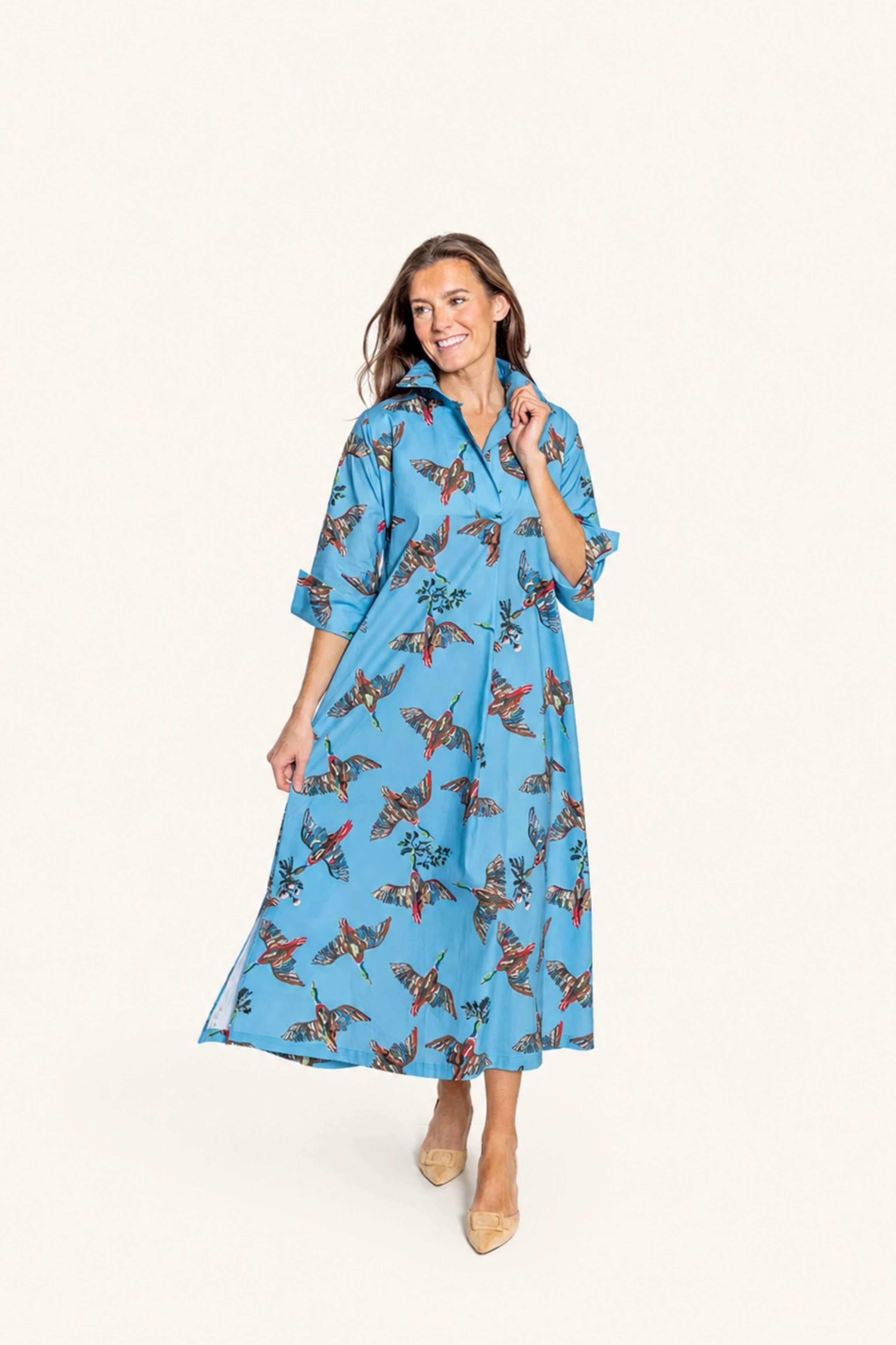 Berry Grove© Ruthie Shirt Dress Long with Tie