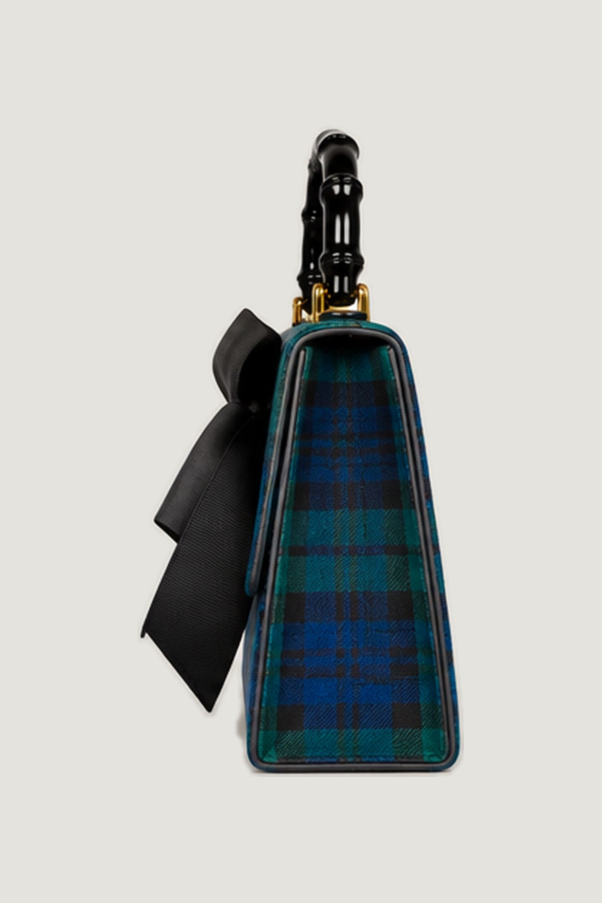 Black Watch Plaid Bow Lulu Clutch