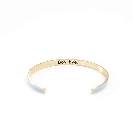 Boy Bye Blue Enamel Bracelet