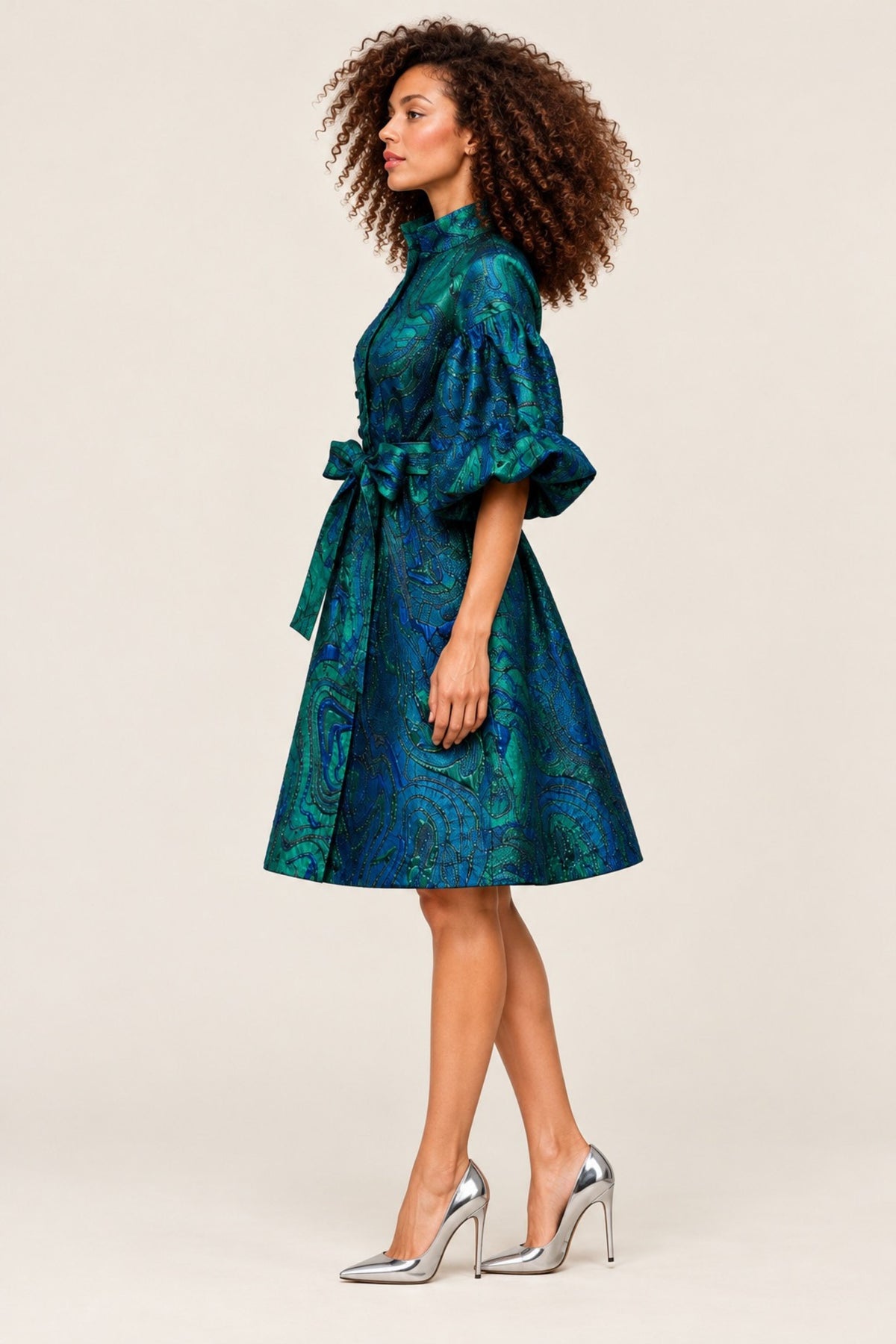 The Ellington Brocade Dress