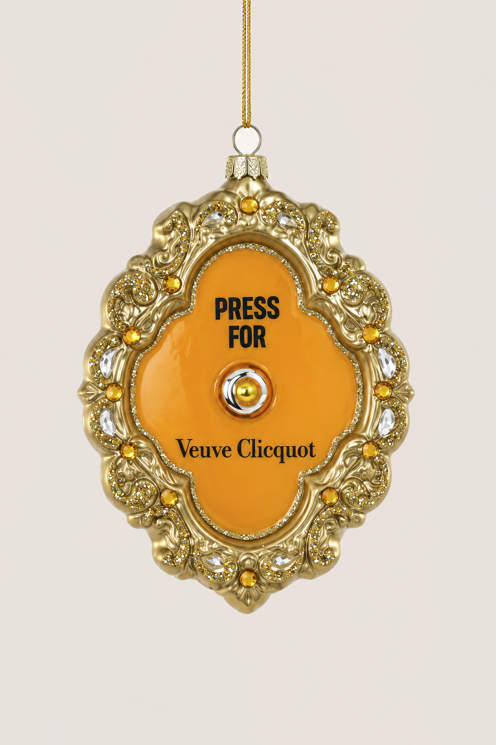 Press for Champagne Ornament