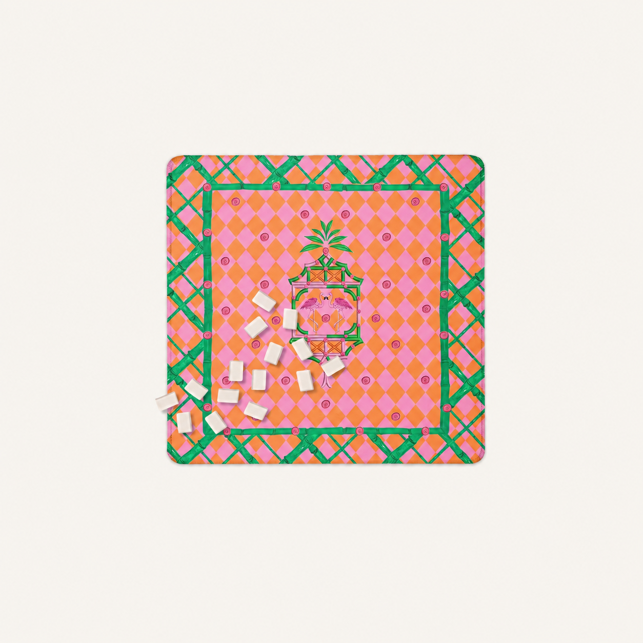 Palm Beach Pagoda Mahjong Mat 31" Mat