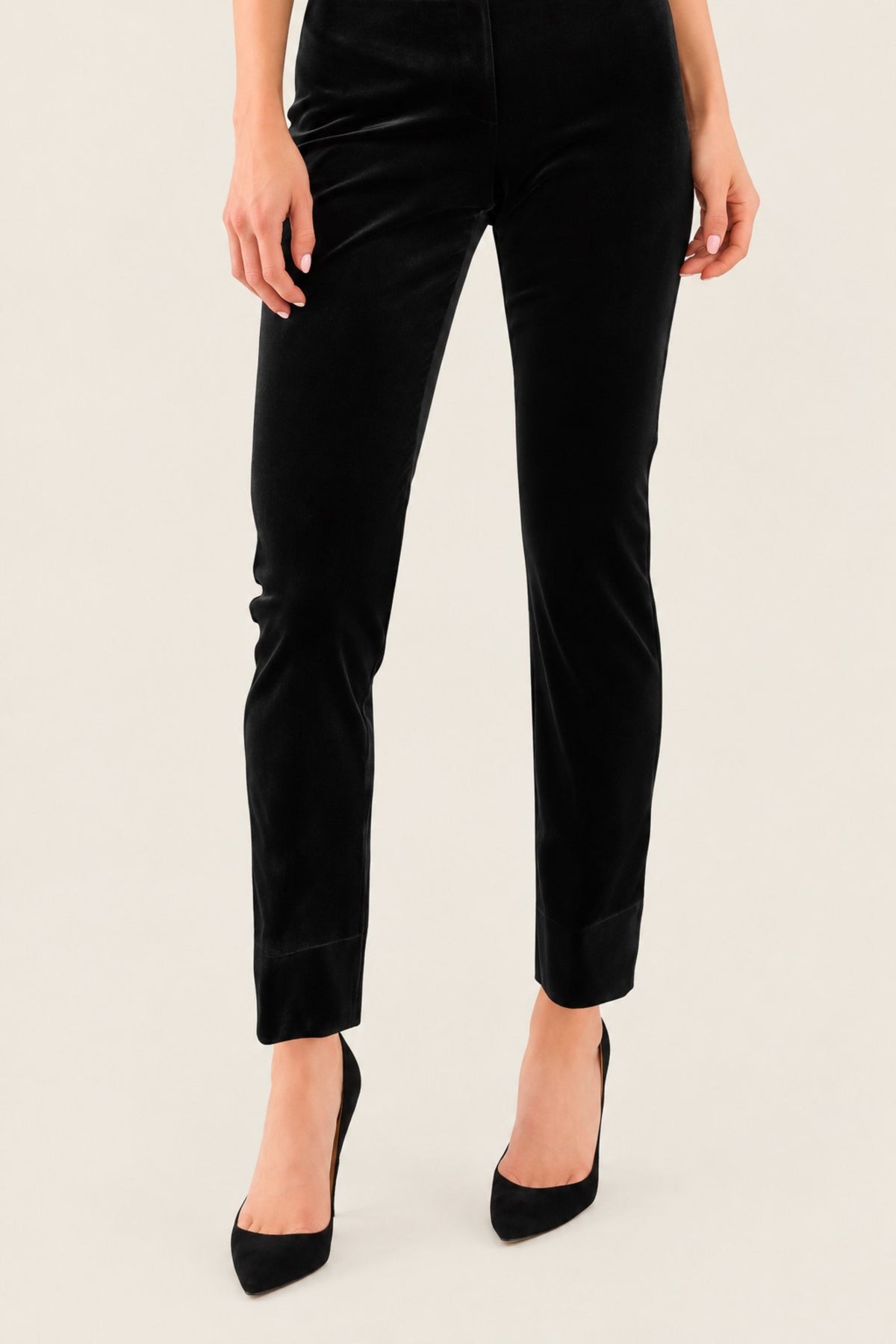 Silky Velvet Gripeless Pull On Pants