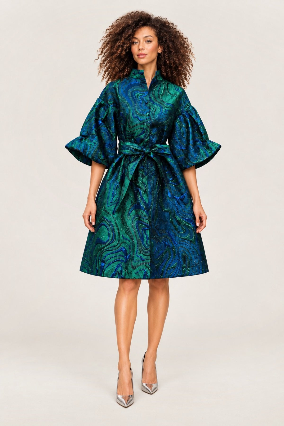 The Ellington Brocade Dress