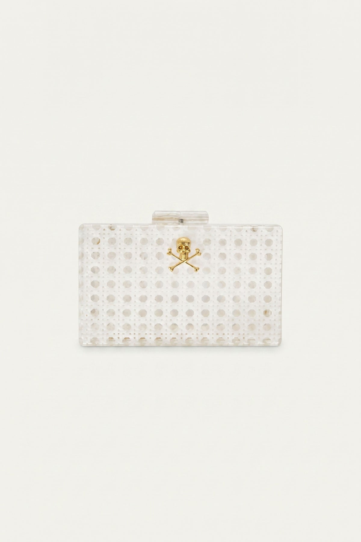 White Breakers Clutch – Customizable Minaudière