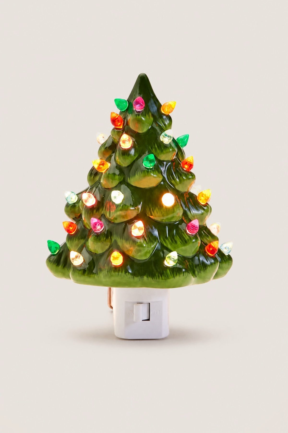 Vintage Christmas Tree Night Light