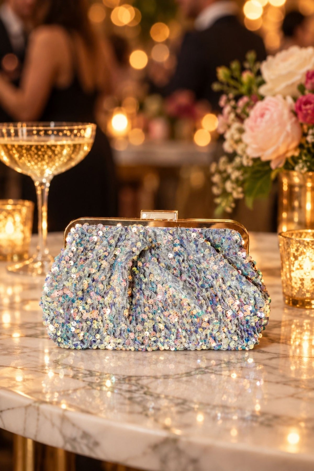 Trixie Sequin Clutch