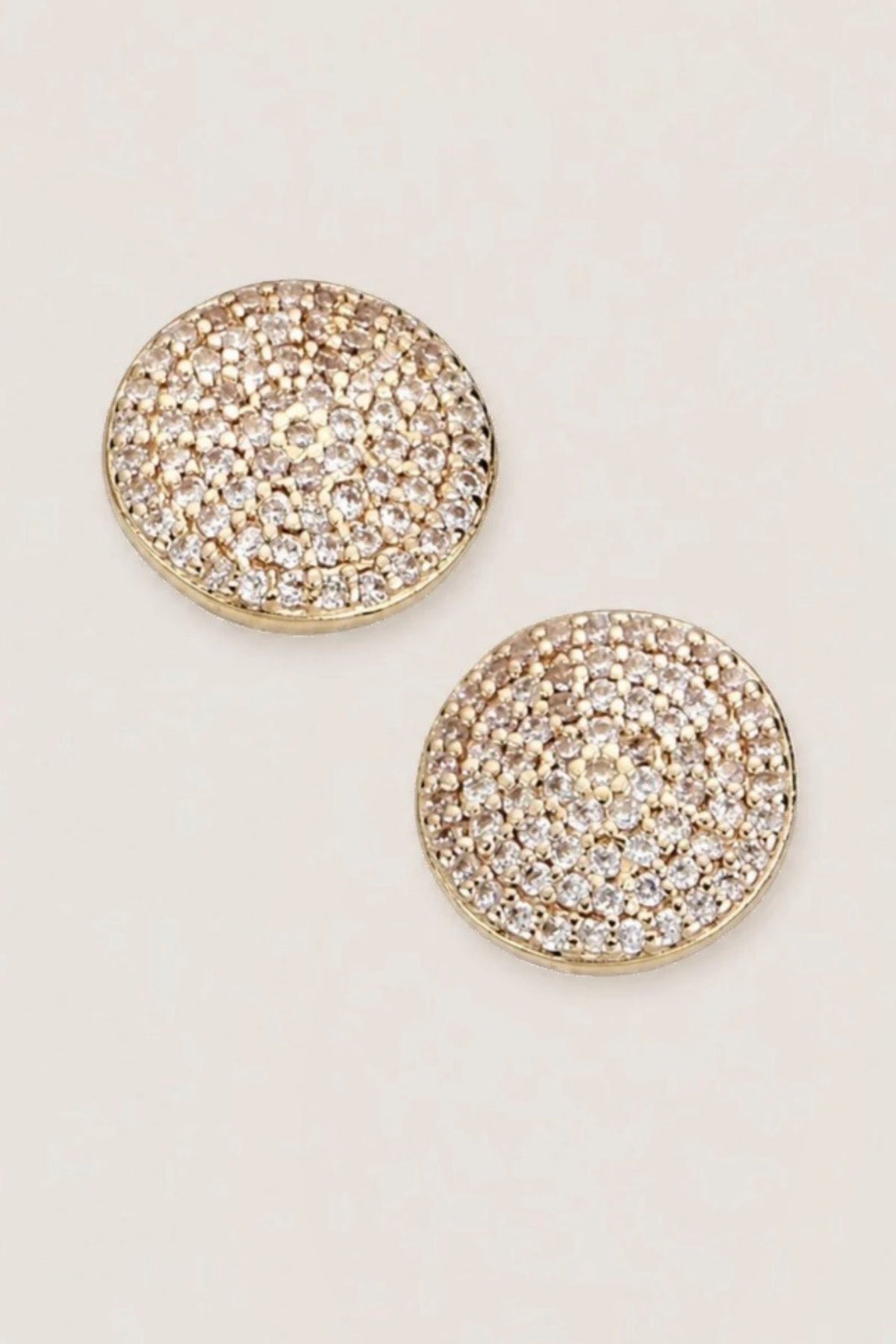 luster earrings showing shiny clusters