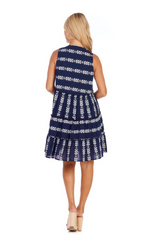 Navy Angelica Yarn Dye Dress