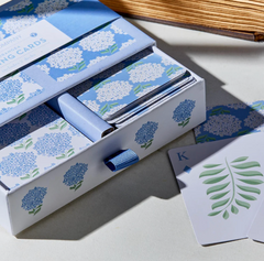 Hydrangea Double Deck Textured Playing Cards