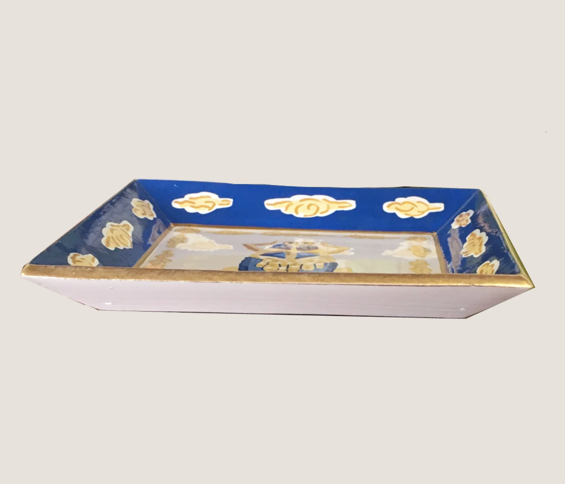 Blue Buggy Tray by Dana Gibson