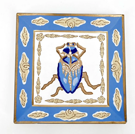 Blue Buggy Tray by Dana Gibson