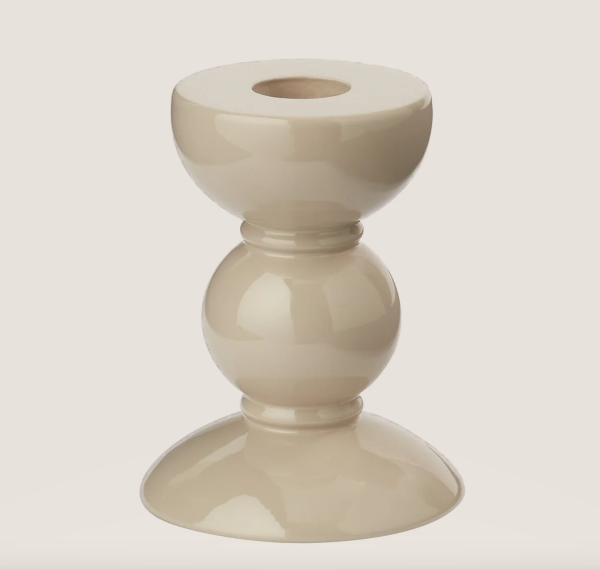 Cappuccino Small 10cm BOBBIN CANDLESTICK