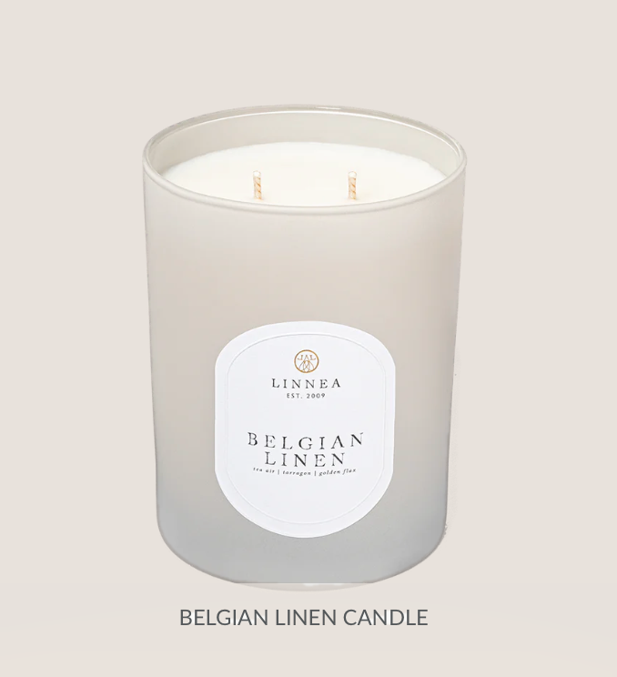 Belgian Linen 11oz Linnea Candle