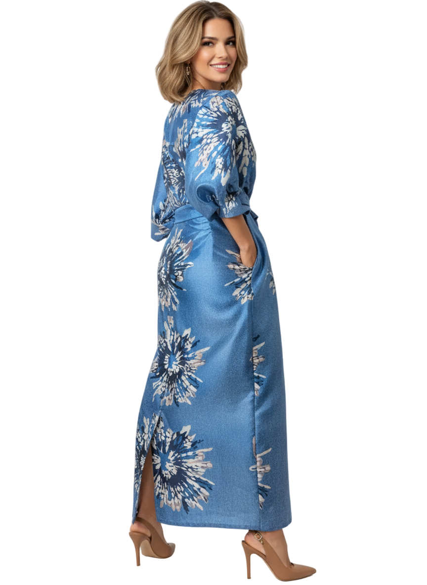 Blue Dahlia Maxi Dress