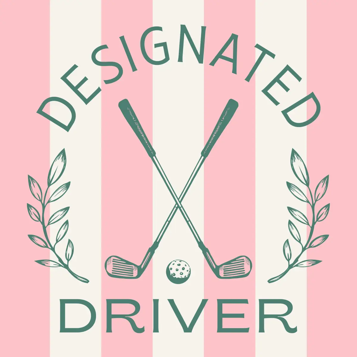 Designated DriverFunny Golf Cocktail Napkins