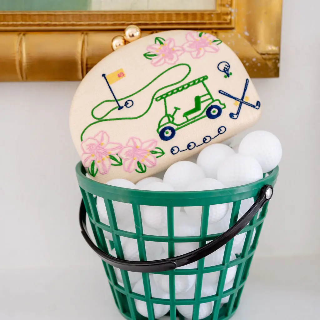 Golf Embroidered Clutch