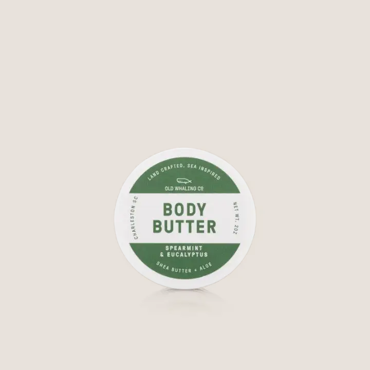 Old Whaling Body Butter Spearmint & Eucalyptus 2oz Travel Size
