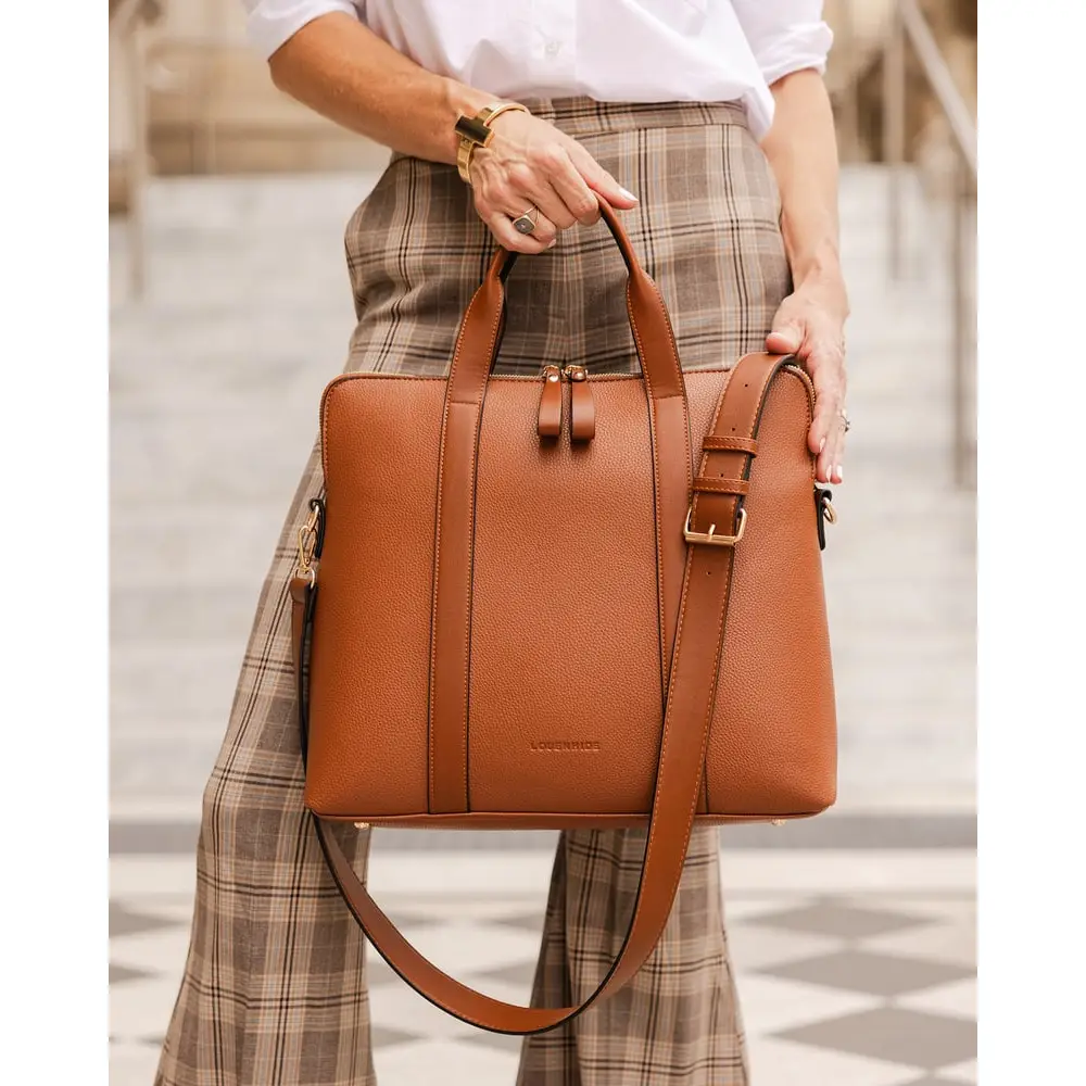 Rhodes Laptop Bag – Tan