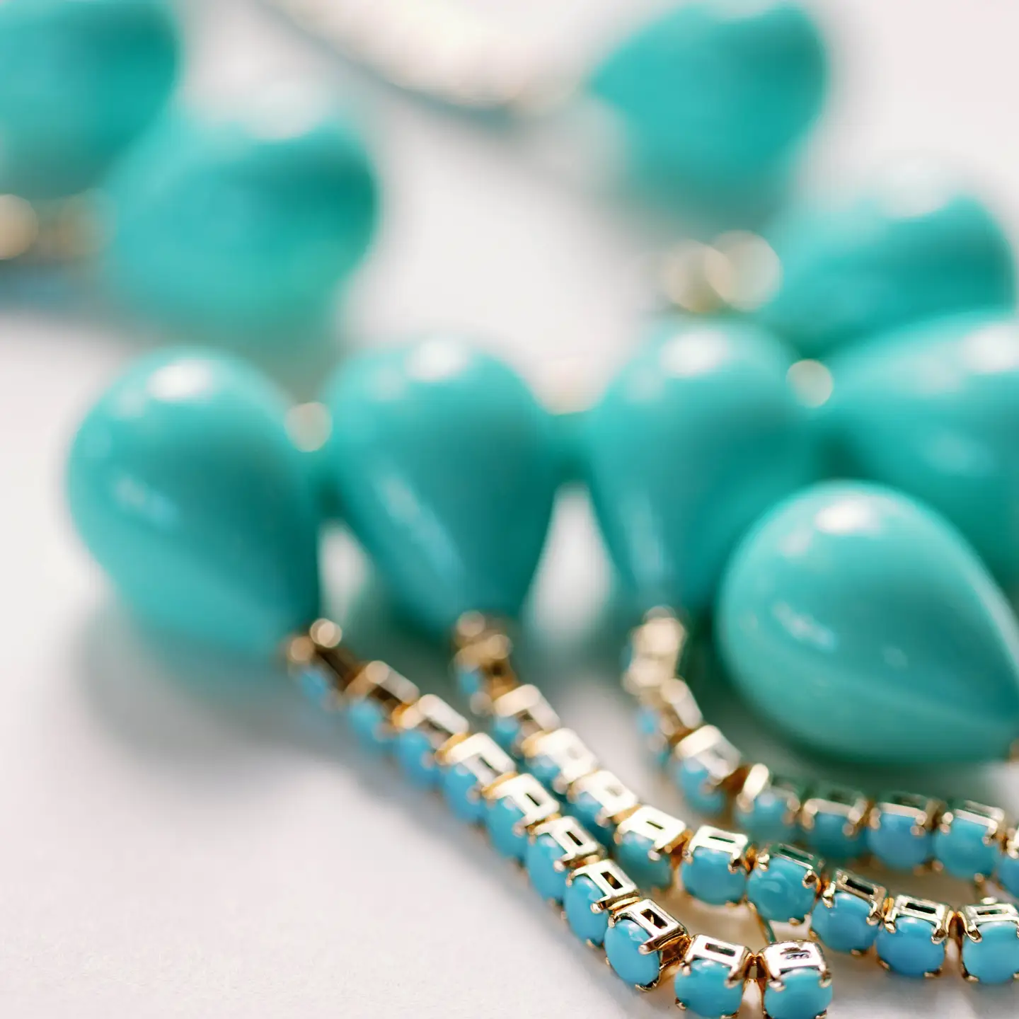 Turquoise Swingy Statement Earrings