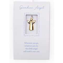 Gold Angel Charm / Token on Giftcard