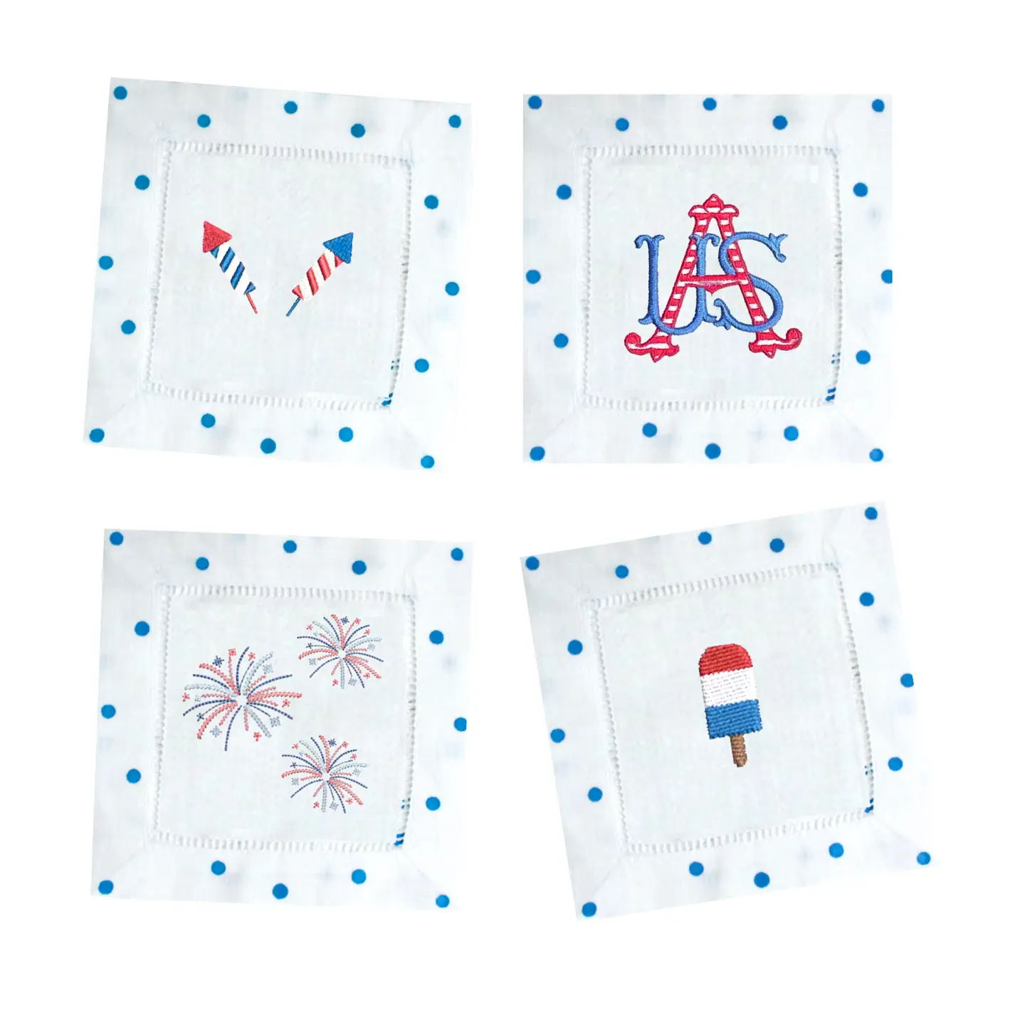 Patriotic Paper Cocktail Napkins USA