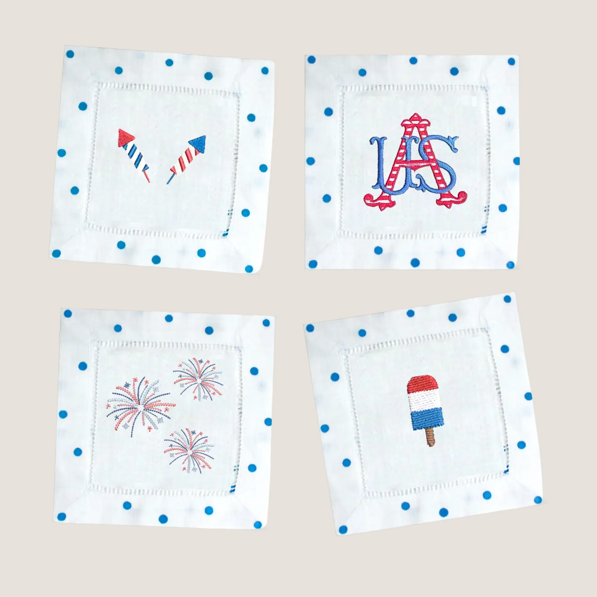 Patriotic Paper Cocktail Napkins USA