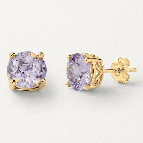 Lavender Sparkle Stud Earrings, colour swatch close-up