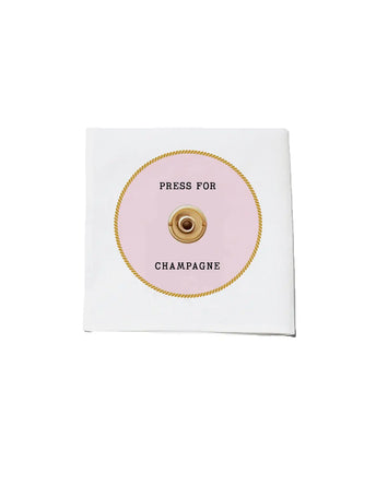 Press for Champagne Cloth Cocktail Napkins