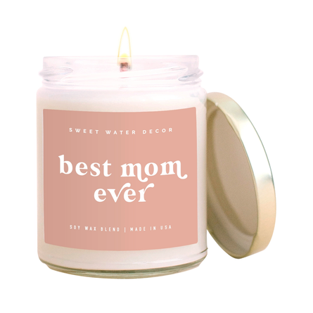 Pink Best Mom Ever! Soy Candle
