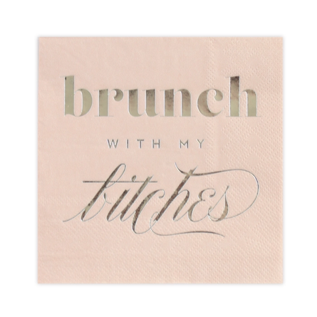 Brunch With B*tches Paper Cocktail Napkins