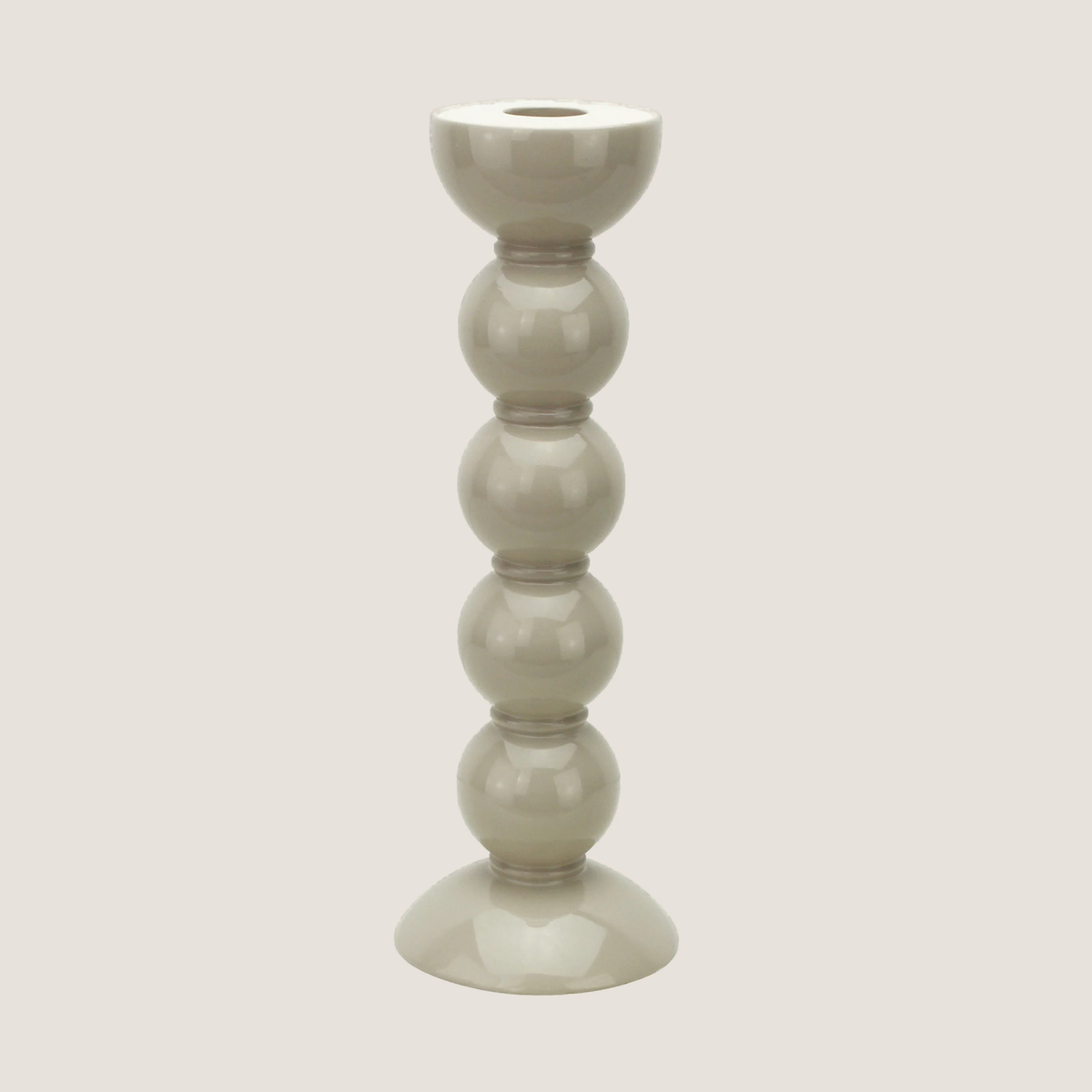 Cappuccino Tall 24cm BOBBIN CANDLESTICK