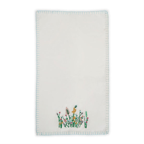 Vintage Floral Embroidery Kitchen Towel