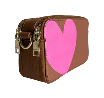 Jamie Heart Camera Bag w/Interchangeable Bag Strap