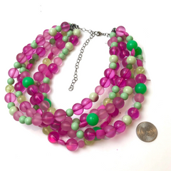 Old Frosted Florida Sylvie Statement Necklace
