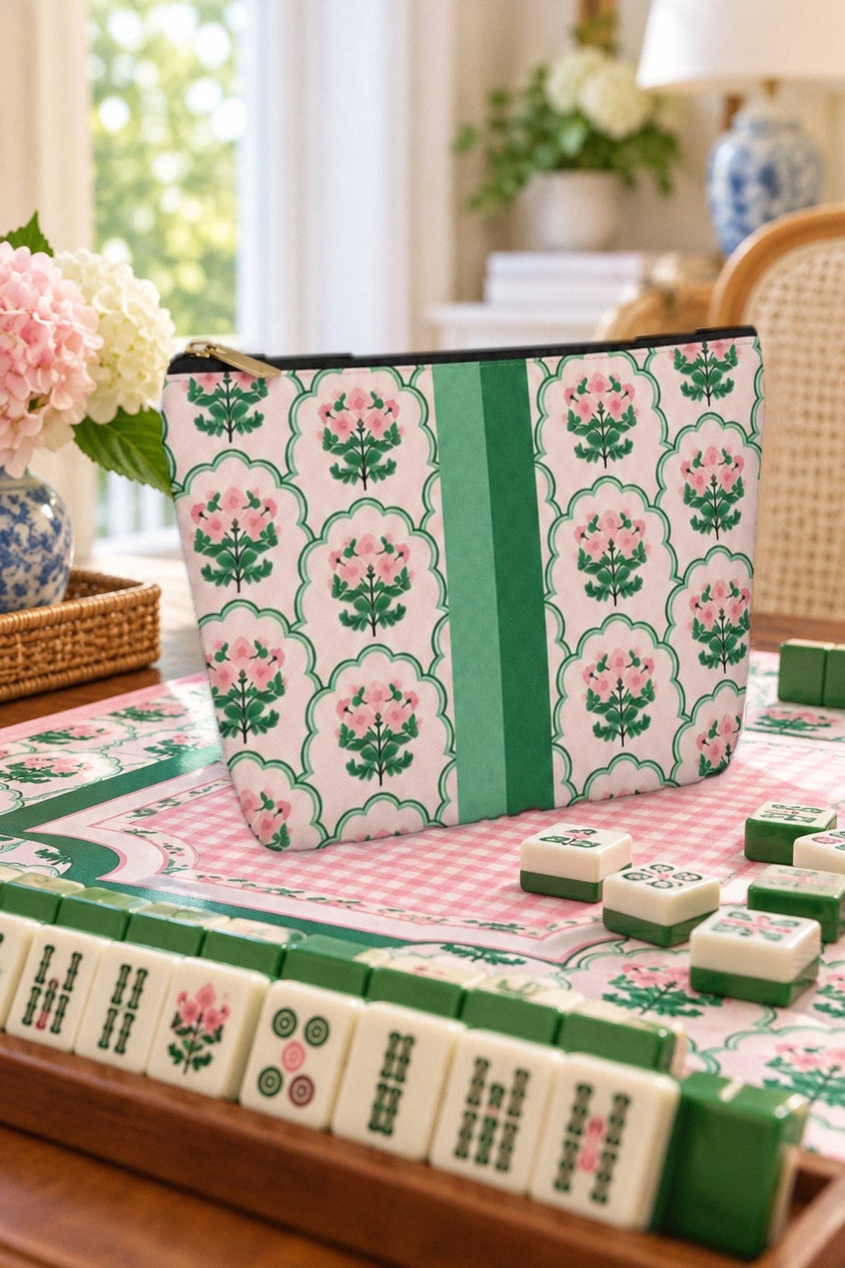 Cottage Grove Mahjong Tile or Cosmetic Bag