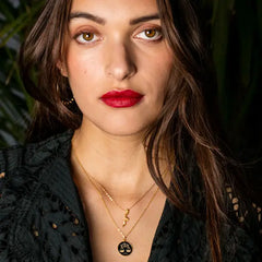 Tiny Gold Serpent Necklace
