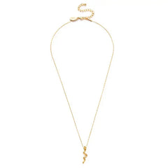 Tiny Gold Serpent Necklace