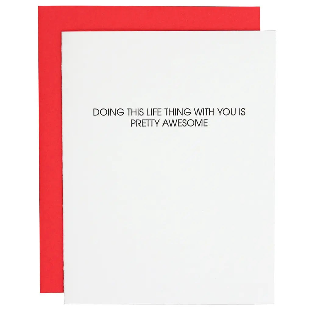 Doing This Life Thing WIth You Greeting Card