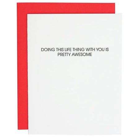Doing This Life Thing WIth You Greeting Card