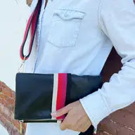 Black w/Cream Pink Red Rory Luxe Crossbody