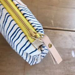 Royal Skinny Stripe Makeup Bag