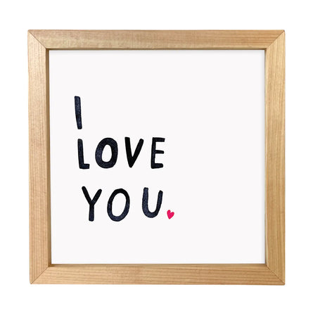 I Love You Little Print | Framed Art Print