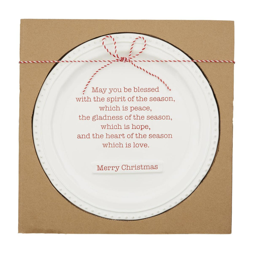 Christmas Blessing Platter