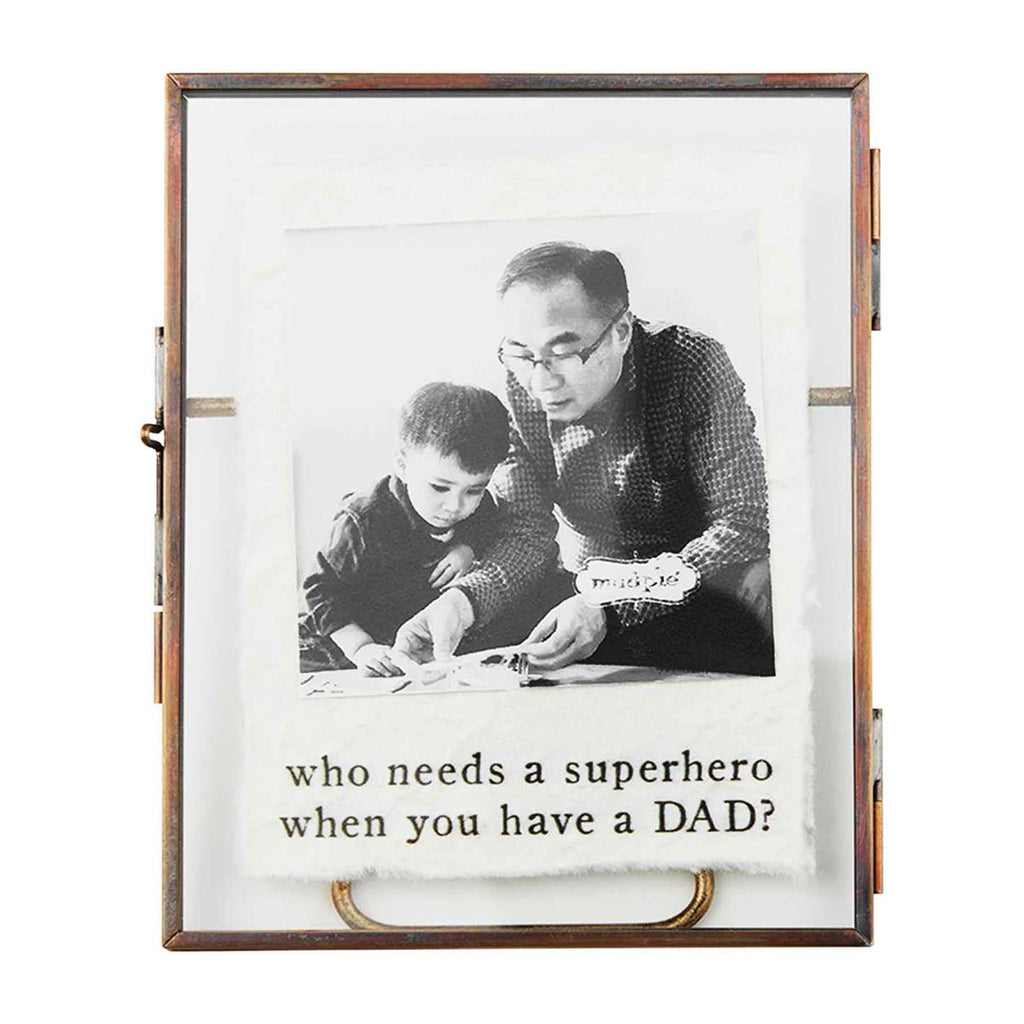 Dad Glass Brass Picture Frame