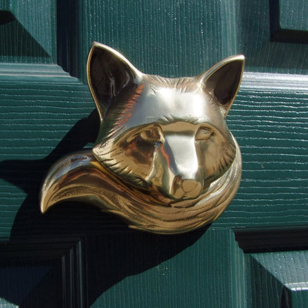 Fox Brass Door Knocker
