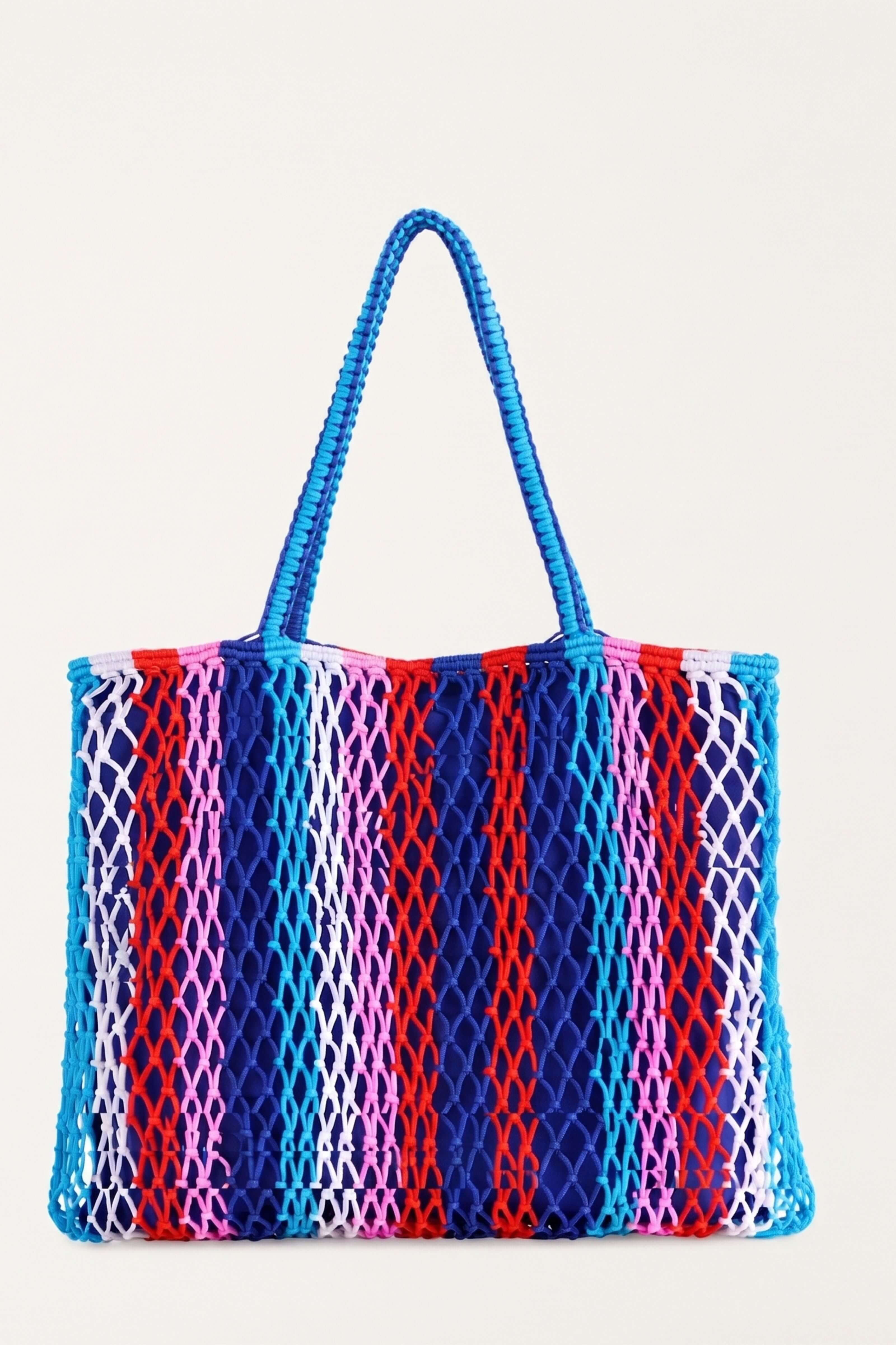 Braziliana Stripe Tote - Blue