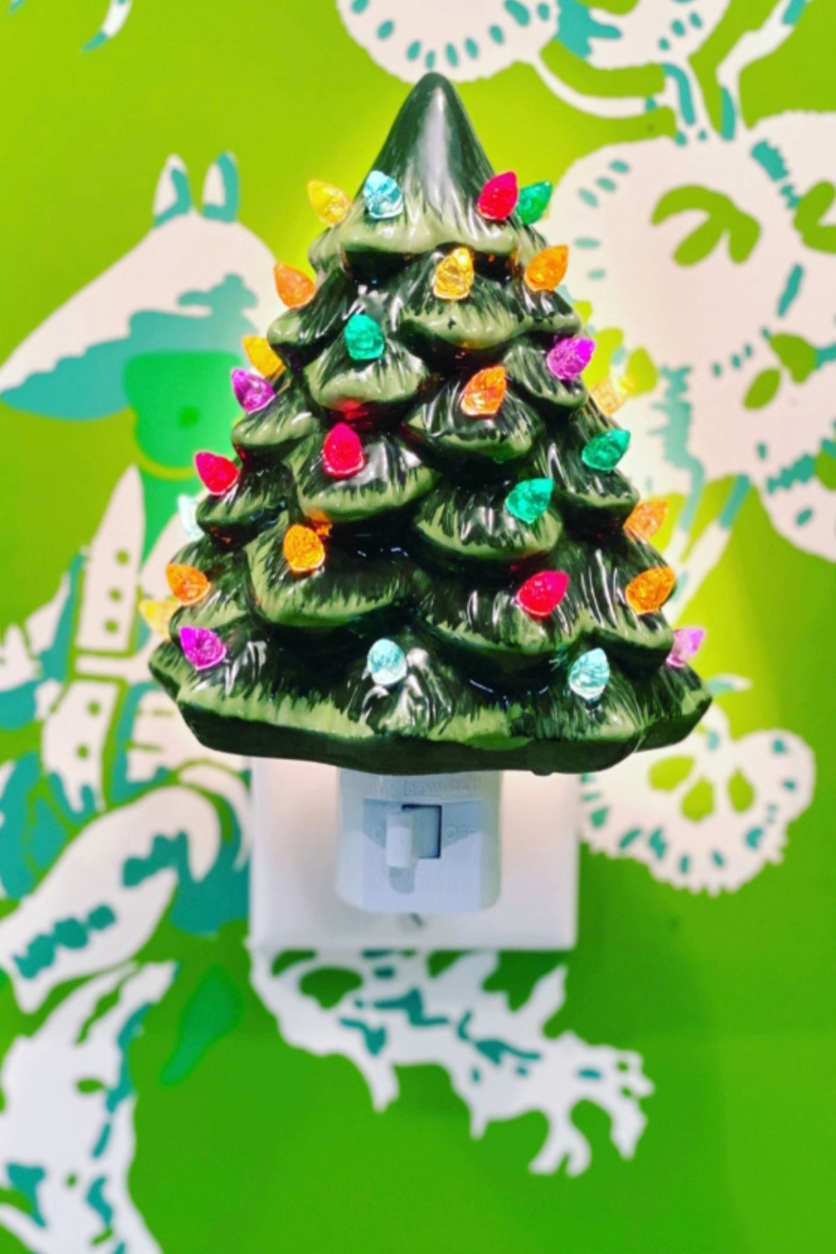 Vintage Christmas Tree Night Light