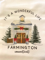 Wonderful Home Holiday Customized CT Town Tea Towel