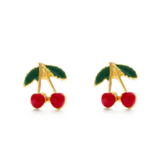 Cherry Stud  Earrings